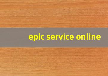 epic service online